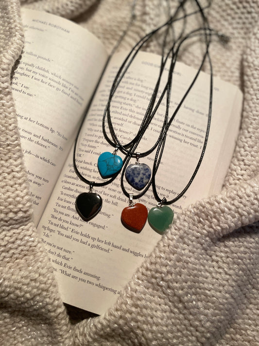 Handmade Stone Heart Necklace | From the Rack | Grace Thrifts