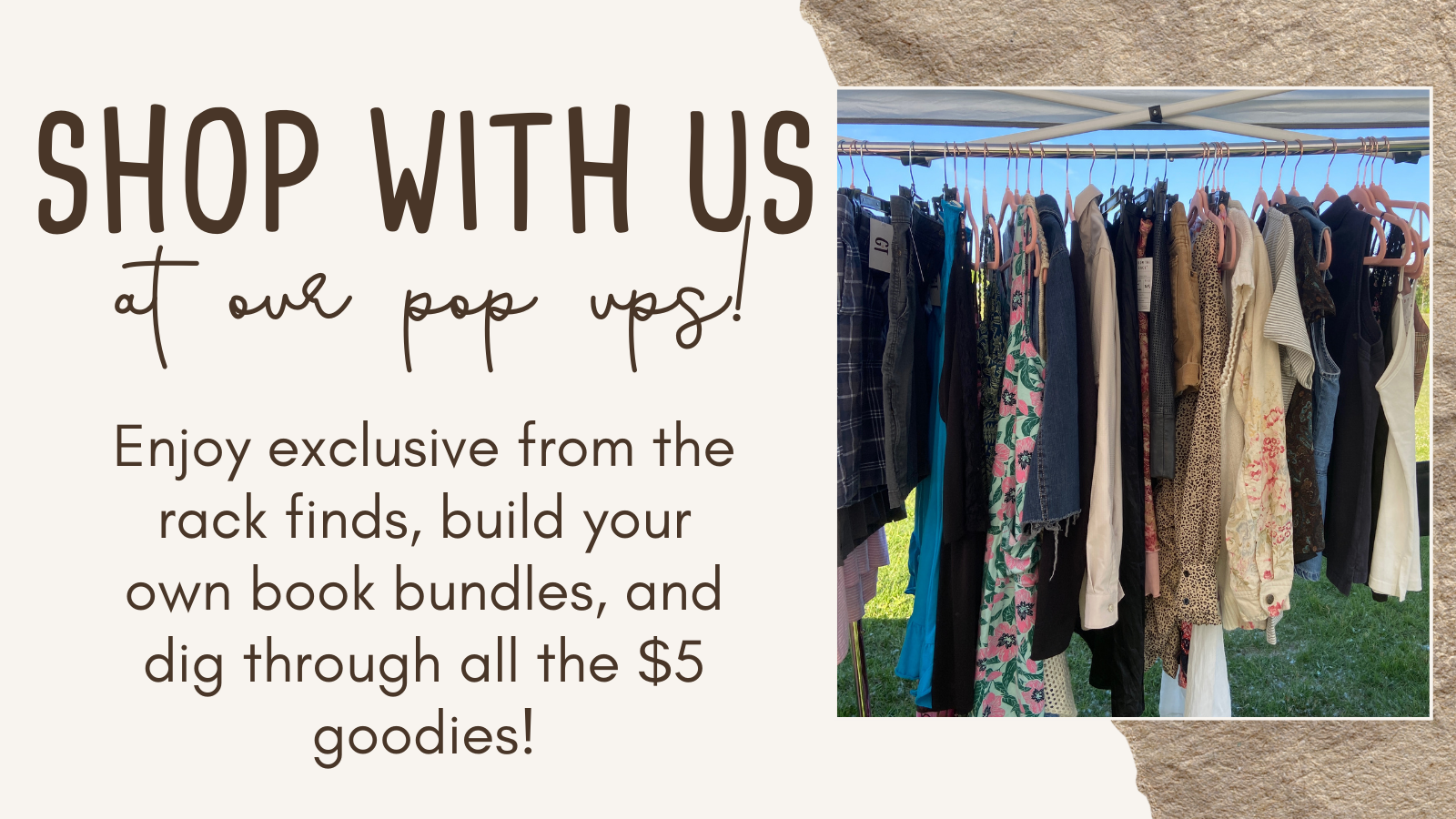 Shop With Us At Our Pop Ups | Curated Secondhand Styles | Grace Thrifts | Wasilla, AK