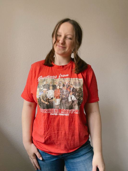 Greetings From The Office Graphic Tee | From the Rack | Grace Thrifts