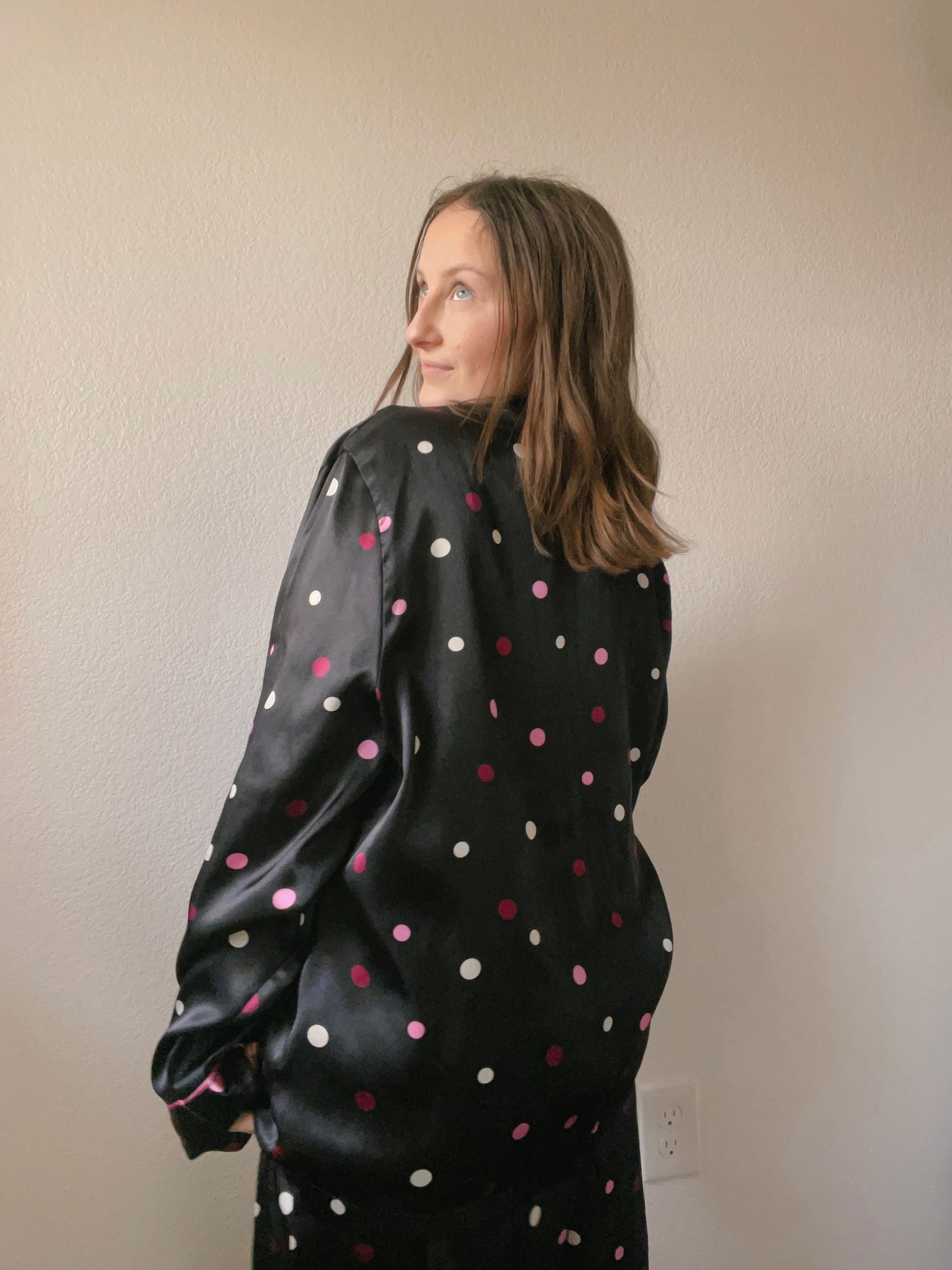 Wine Night Polka Dot PJ Set | From the Rack | Grace Thrifts