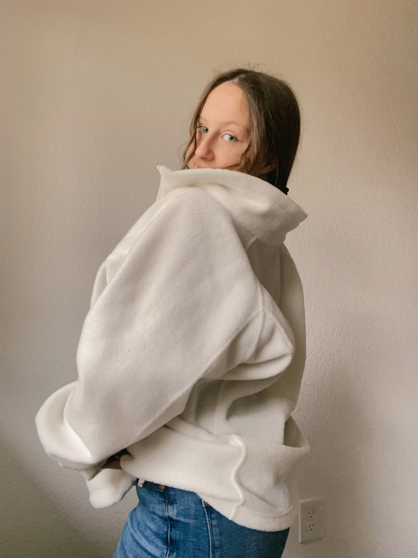 White Columbia Zip Up | From the Rack | Grace Thrifts