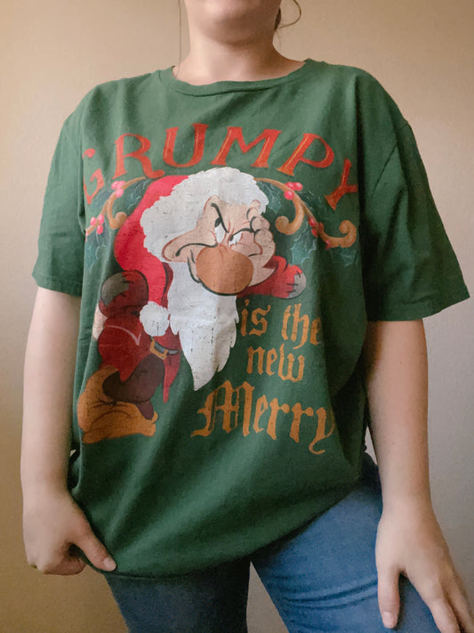 Grumpy Is The New Merry Graphic Tee | From the Rack | Grace Thrifts