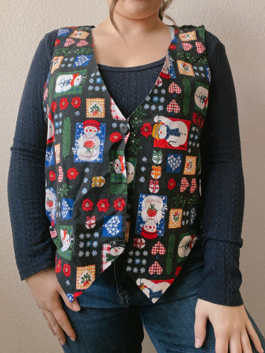 Snowman Christmas Vest | From the Rack | Grace Thrifts