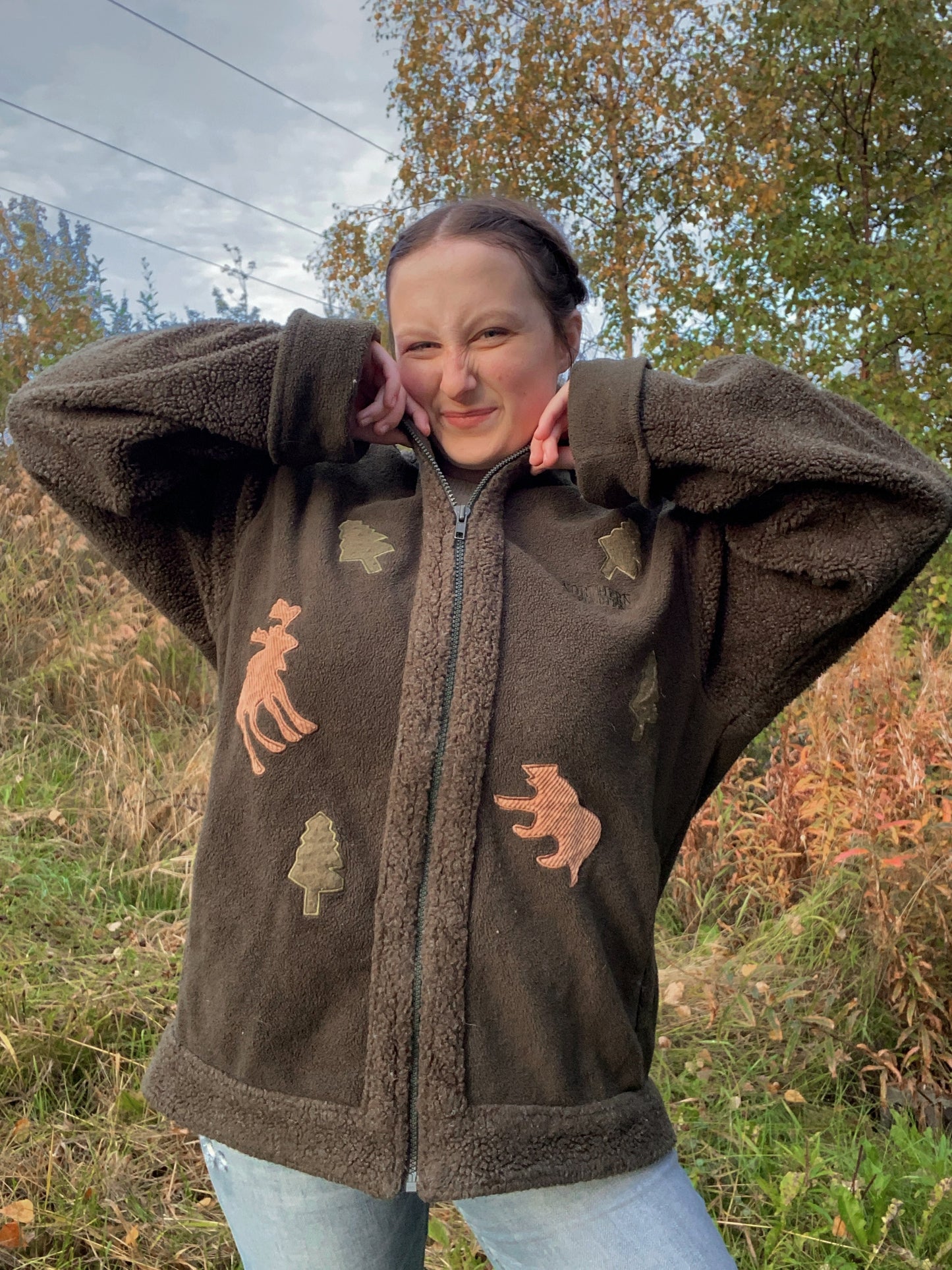 Alaskan Sherpa Zip Up Jacket | From the Rack | Grace Thrifts | Curated Secondhand Styles | Located in Wasilla, AK