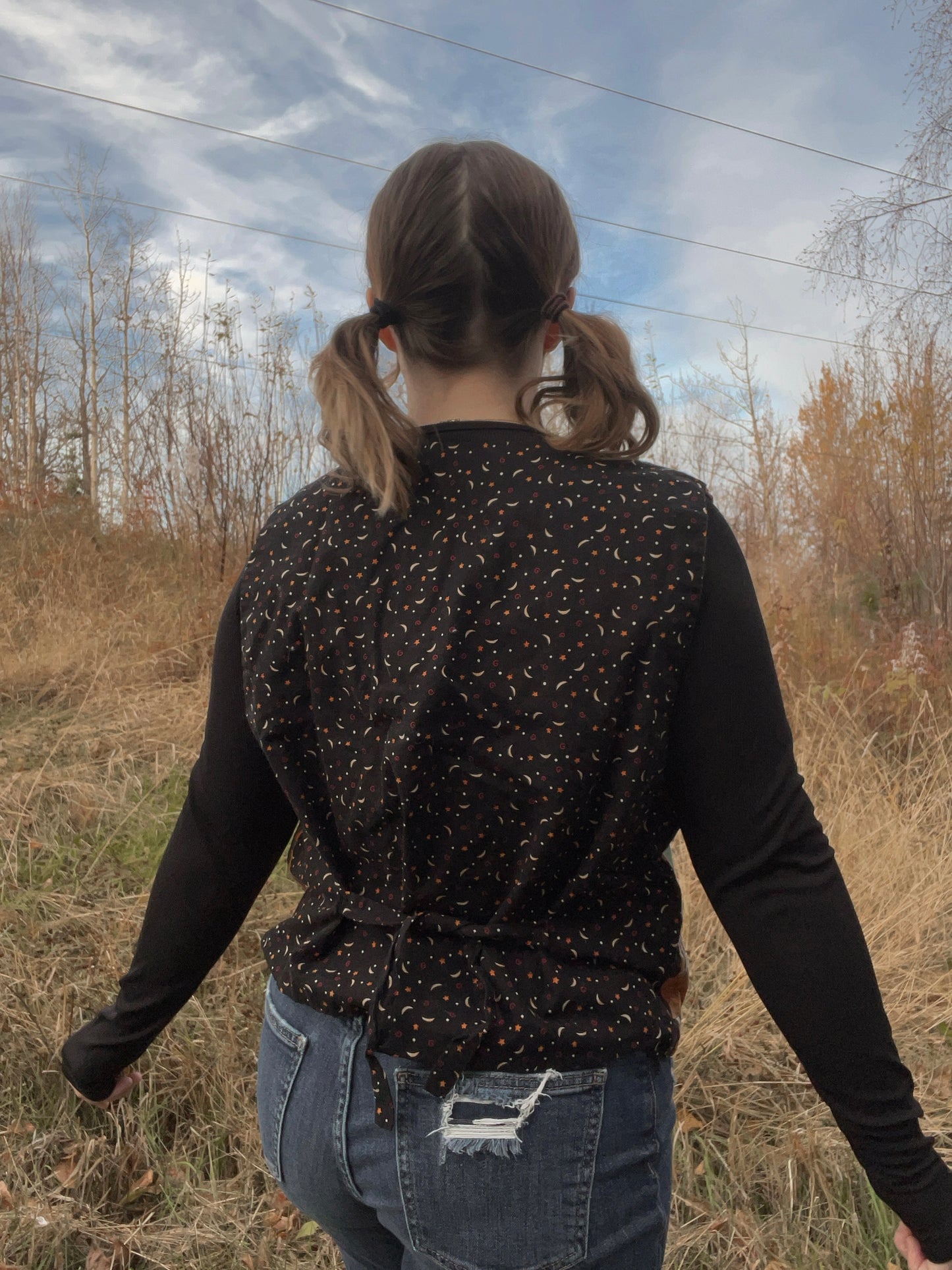 Handmade Pumpkin Patch Vest | From the Rack | Curated Secondhand Styles | Grace Thrifts | Wasilla, AK