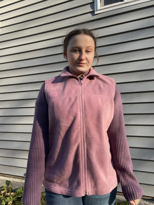 Soft Purple Zip Up Vest | From the Rack | Grace Thrifts
