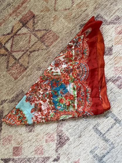 Burnt Auburn Head Scarf