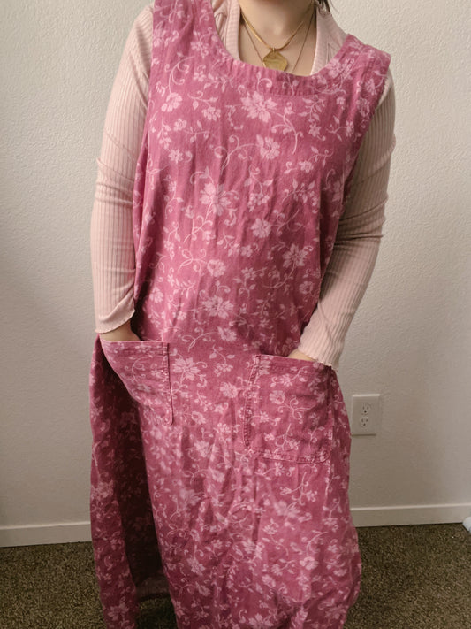 Hot Pink Artistry Denim Dress | From the Rack | Grace Thrifts