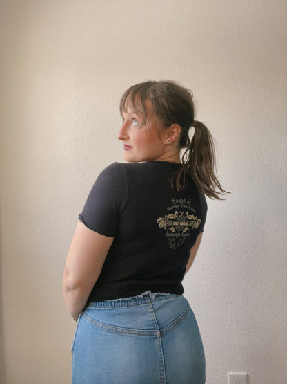 NWT Harley Davidson Flag Graphic Tee