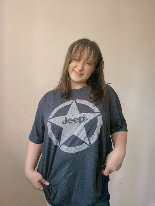 Grey Jeep Graphic Tee