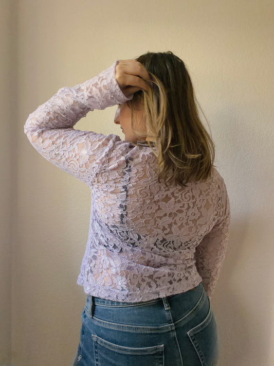 Lavender Lace Long Sleeve