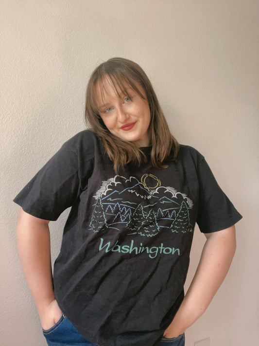 Black Washington Graphic Tee