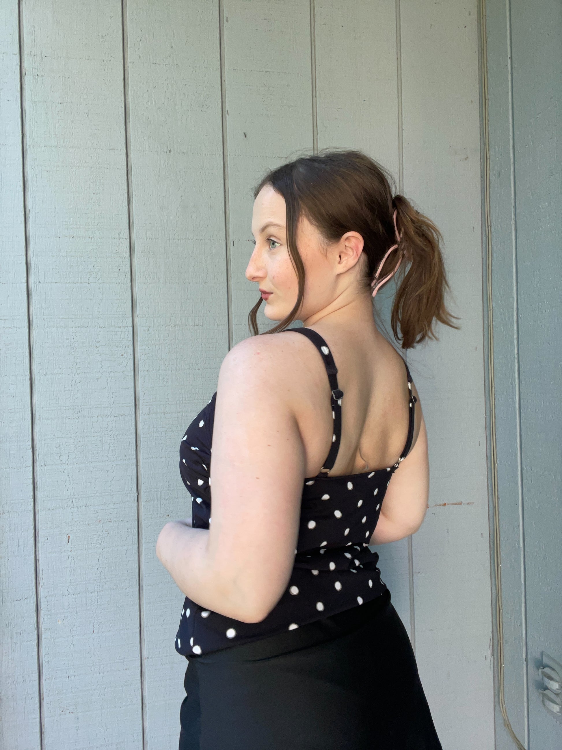 Polka Dot Tankini Swim Top | From the Rack | Grace Thrifts
