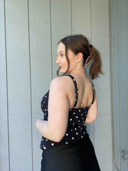 Polka Dot Tankini Swim Top | From the Rack | Grace Thrifts