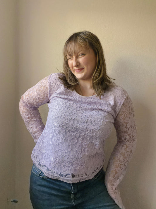 Lavender Lace Long Sleeve