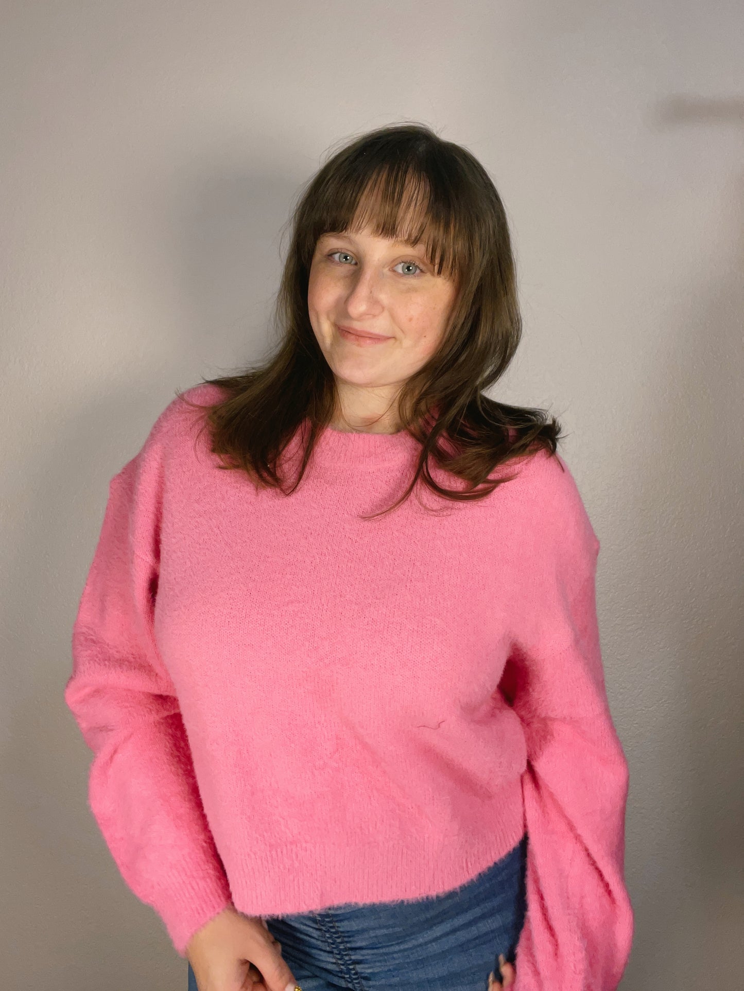 Bubblegum Pink Sweater | From the Rack | Grace Thrifts