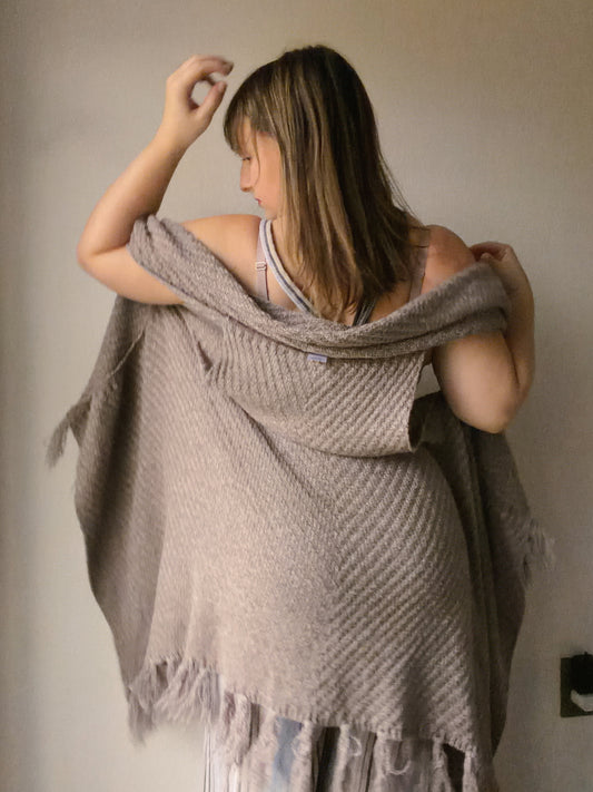 Dark Beige Sleeveless Cardigan