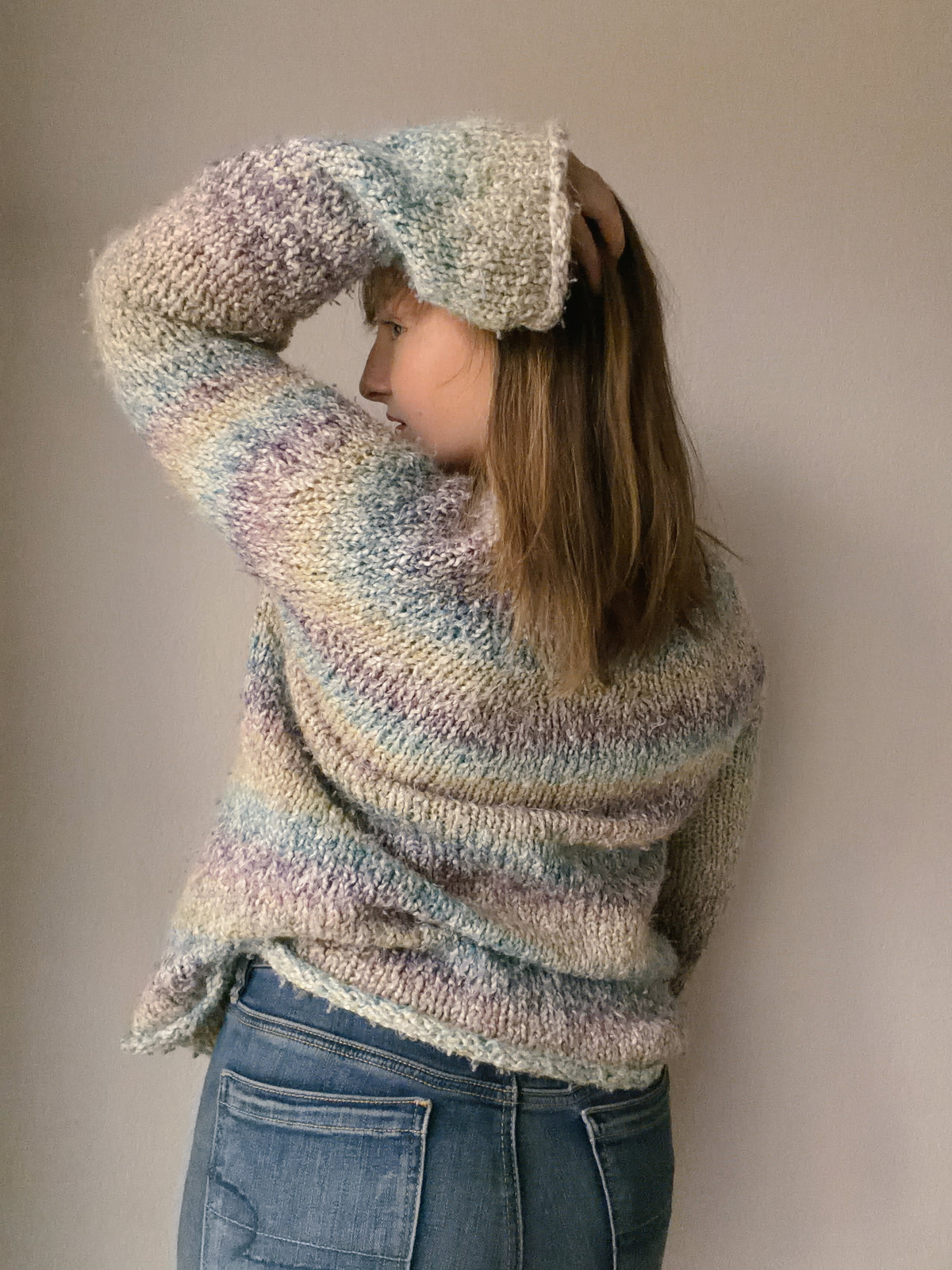 Pastel Ombré Knit Sweater