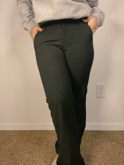 Black Straight Leg Slacks | From the Rack | Grace Thrifts