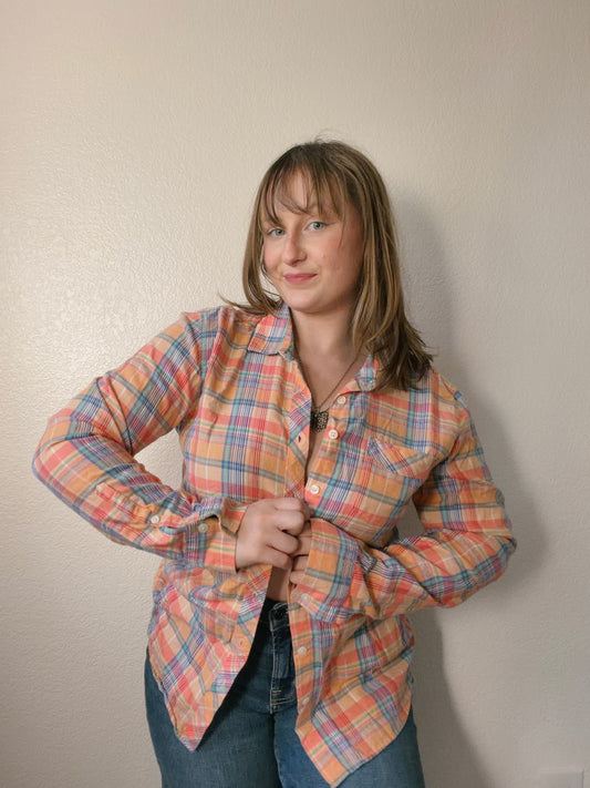 Eddie Bauer Orange Flannel