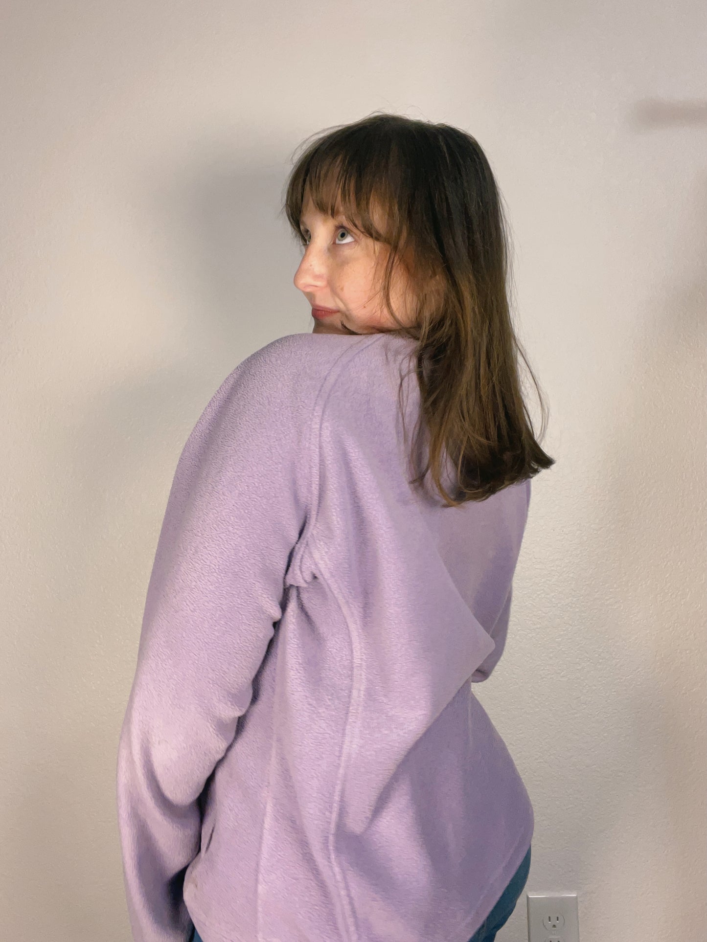 Lavender Columbia Zip Up Jacket | From the Rack | Grace Thrifts