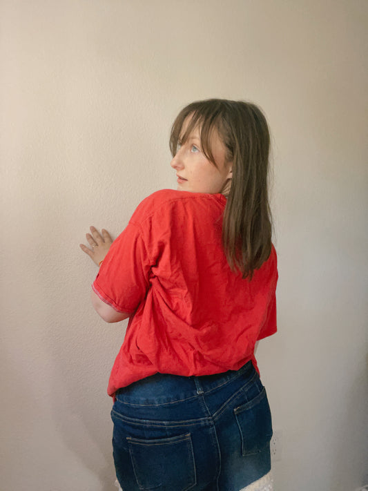 Red Champion Graphic Tee