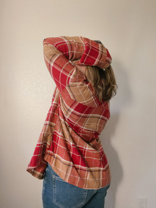 Columbia Red & Orange Flannel