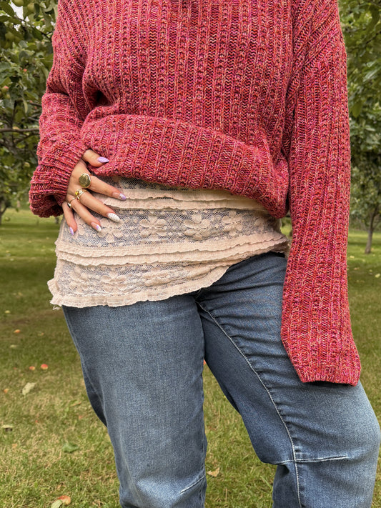 Apple Pie Cable Knit Sweater