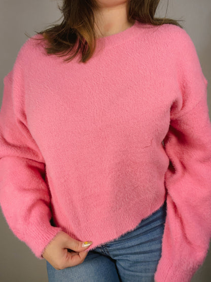Bubblegum Pink Sweater | From the Rack | Grace Thrifts