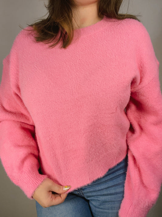 Bubblegum Pink Sweater | From the Rack | Grace Thrifts