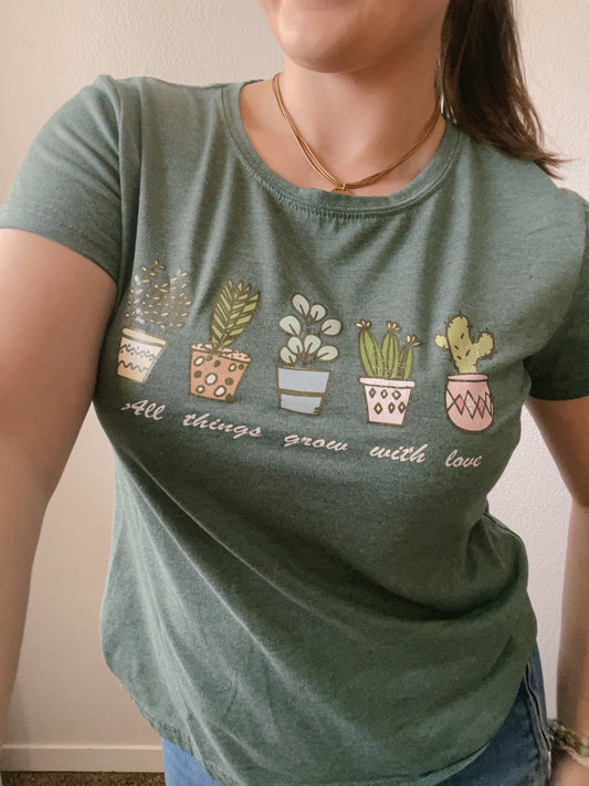 All Things Grow With Love Graphic Tee