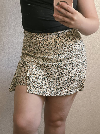 Zara Floral Mini Skort