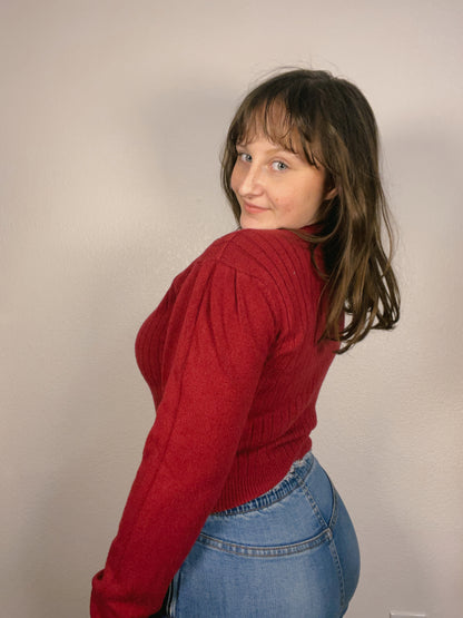 Maroon Keyhole Top | From the Rack | Grace Thrifts