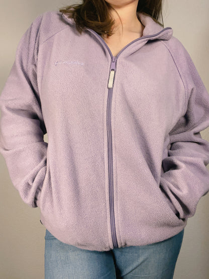 Lavender Columbia Zip Up Jacket