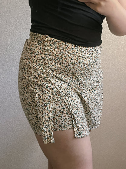 Zara Floral Mini Skort