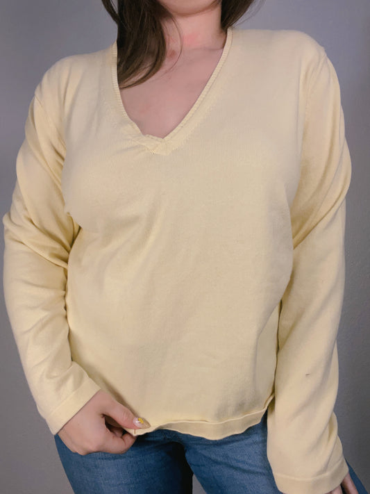 Butter Yellow Long Sleeve Top