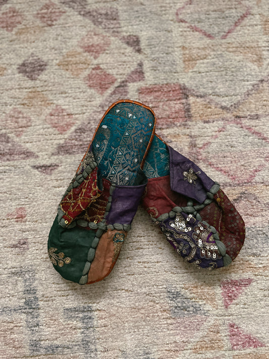 Multi Print Hippie Sandals