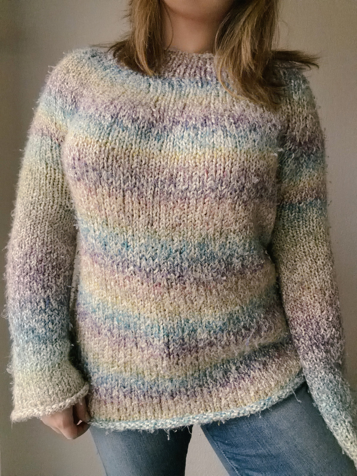 Pastel Ombré Knit Sweater