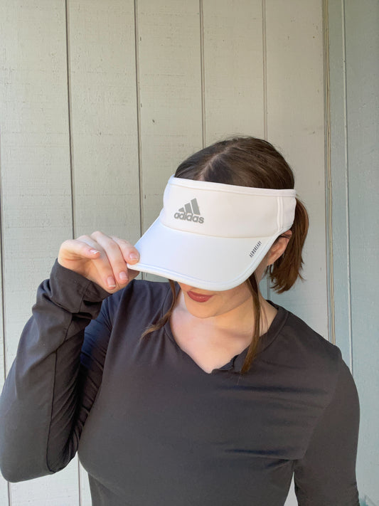 White Adidas Visor