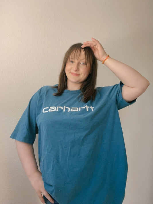 Teal Carhartt Graphic Tee