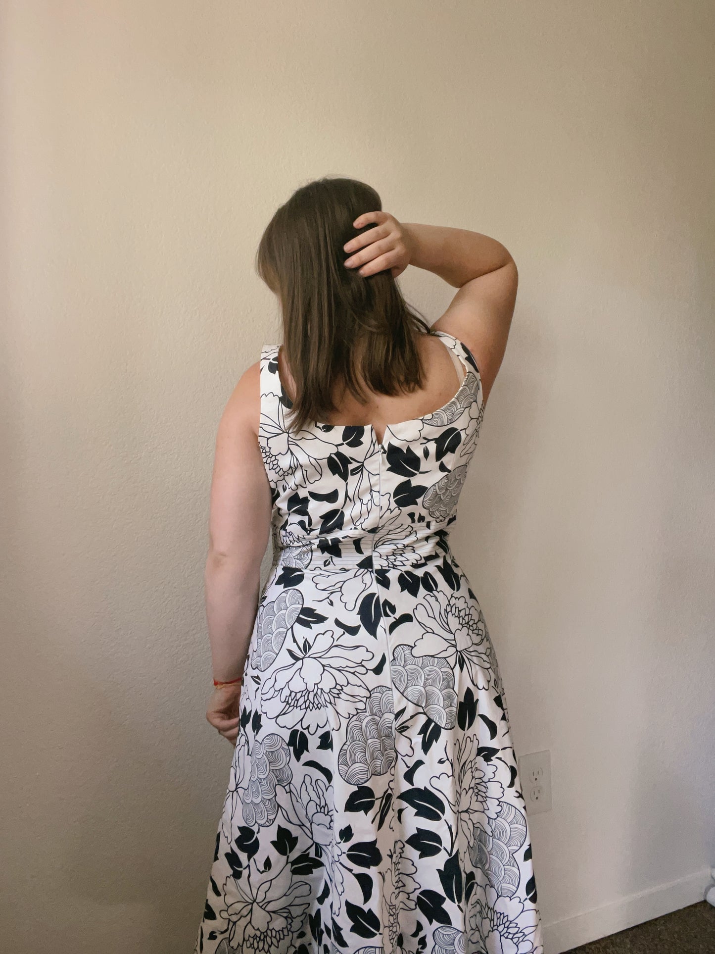 Donna Ricco B&W Floral Dress