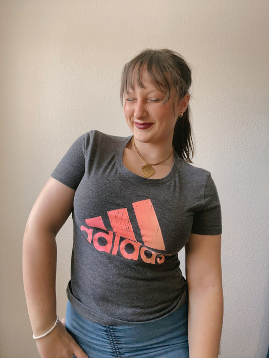 Grey Adidas Graphic Tee