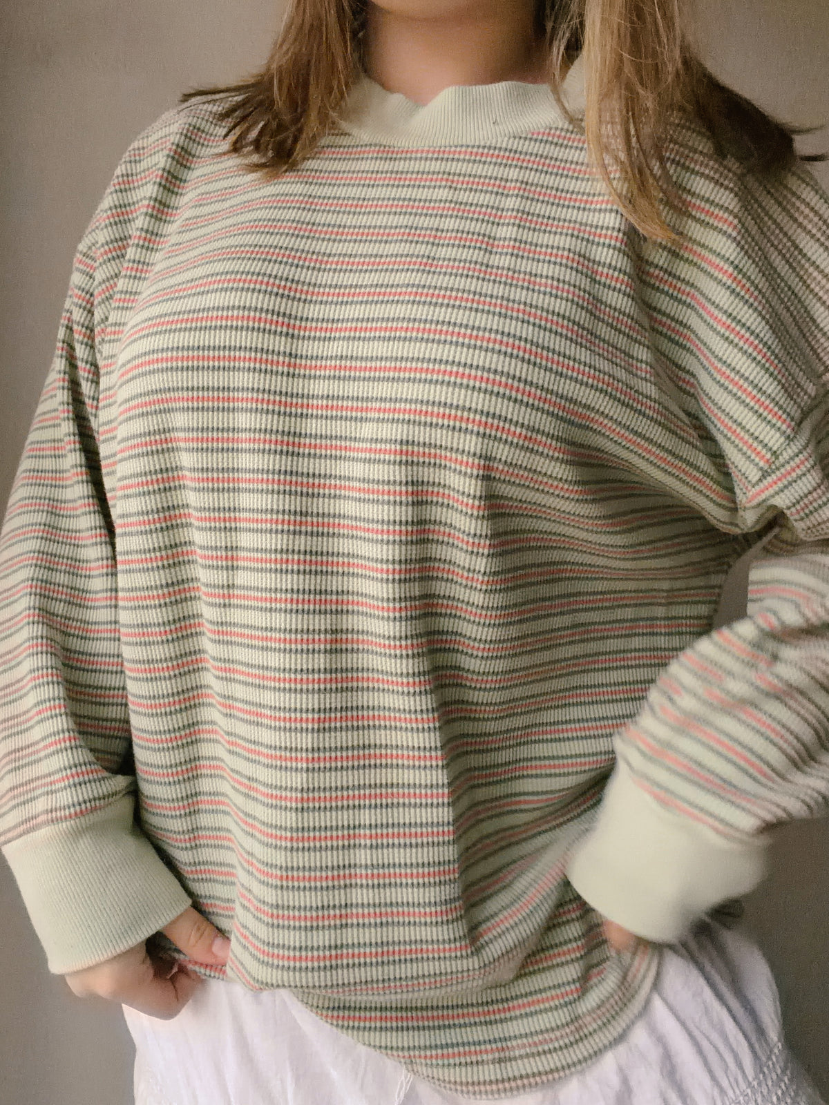 Light Sage Striped Shirt