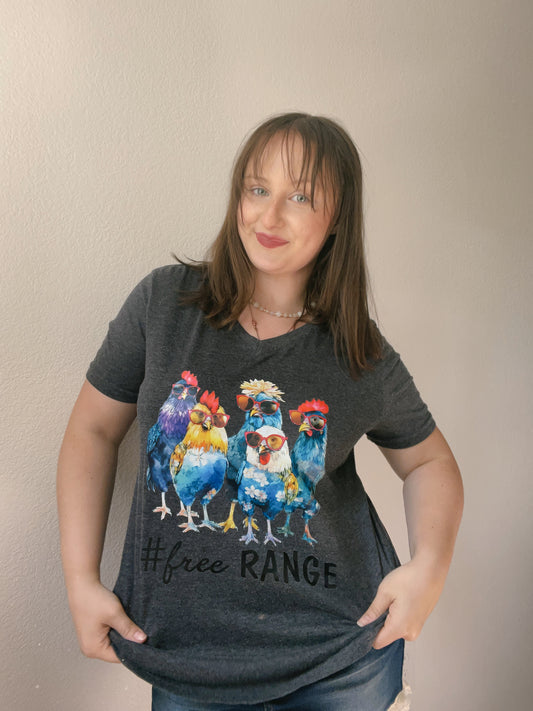 Free Chicken Range Graphic Tee