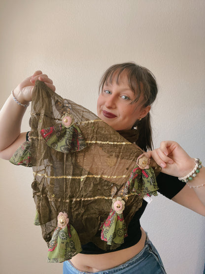 Boho Sequin Tassel Scarves | From the Rack | Grace Thrifts