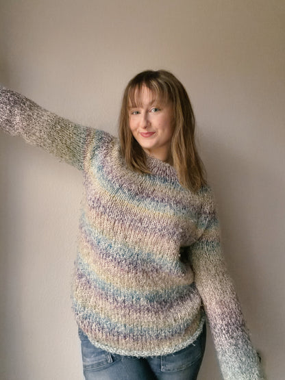 Pastel Ombré Knit Sweater