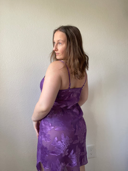 Sheer Lilac Slip Dress