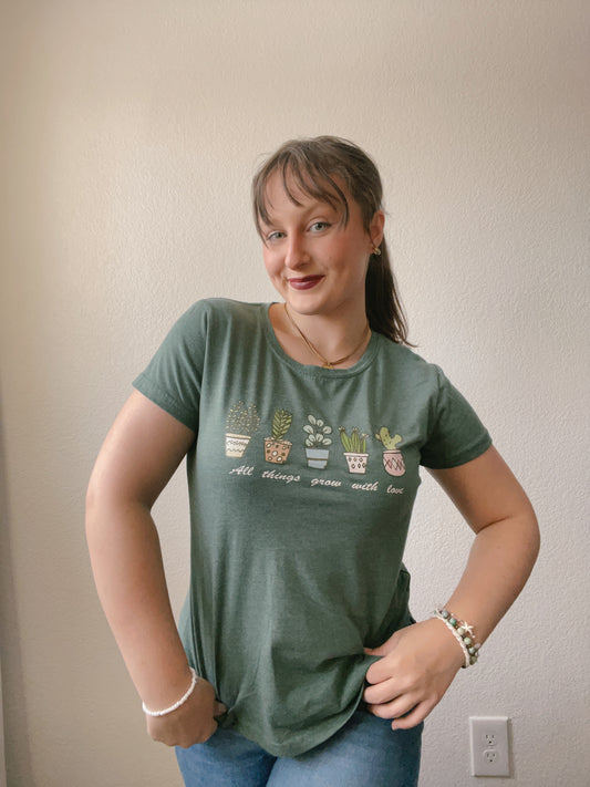 All Things Grow With Love Graphic Tee