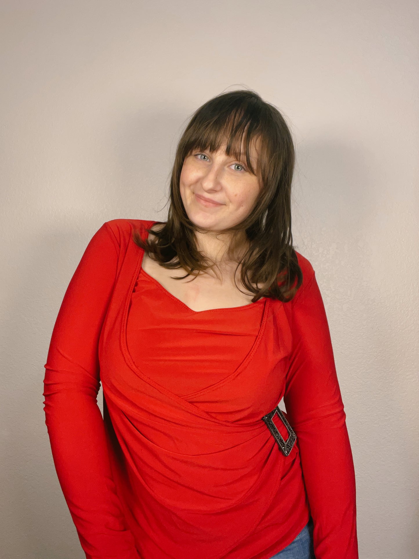 Y2K Wrapped Long Sleeve Top | From the Rack | Grace Thrifts