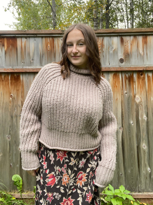 Chunky Brown Knit Sweater